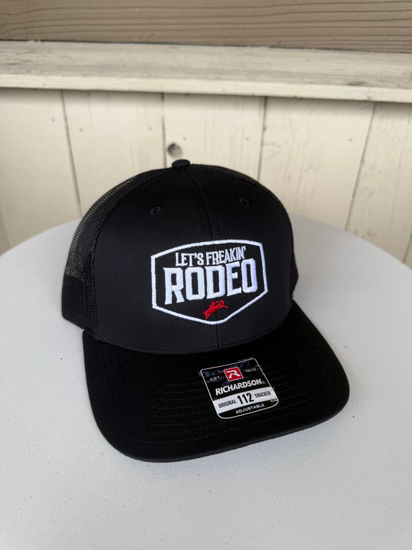 Let's Freakin Rodeo Black Logo Cap